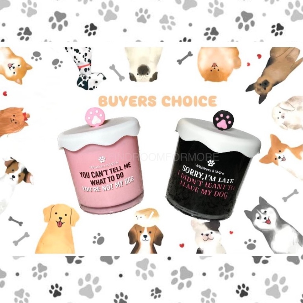 Dog Lover Candle with Phrase- CHOOSE 1